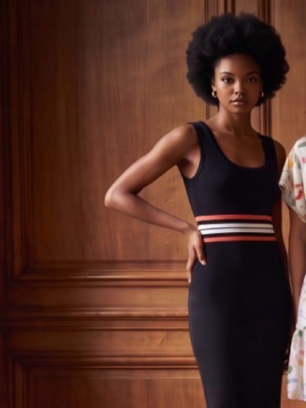Polo Ralph Lauren Black  Dress – SP – Scoop Neck, Striped Waistband